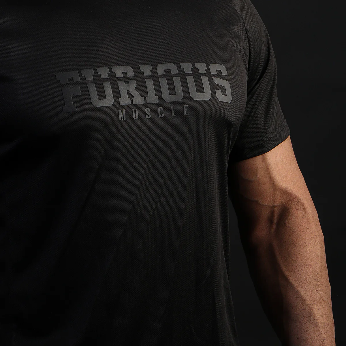 Action Mesh Black T-Shirt - Image 3