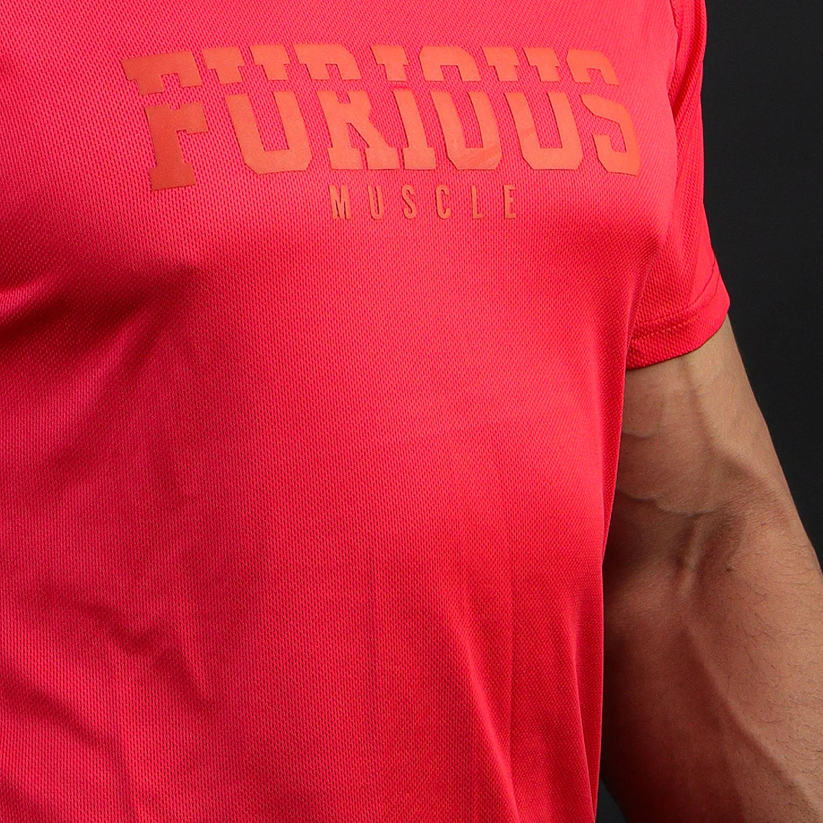 Action Mesh Red T-Shirt - Image 3