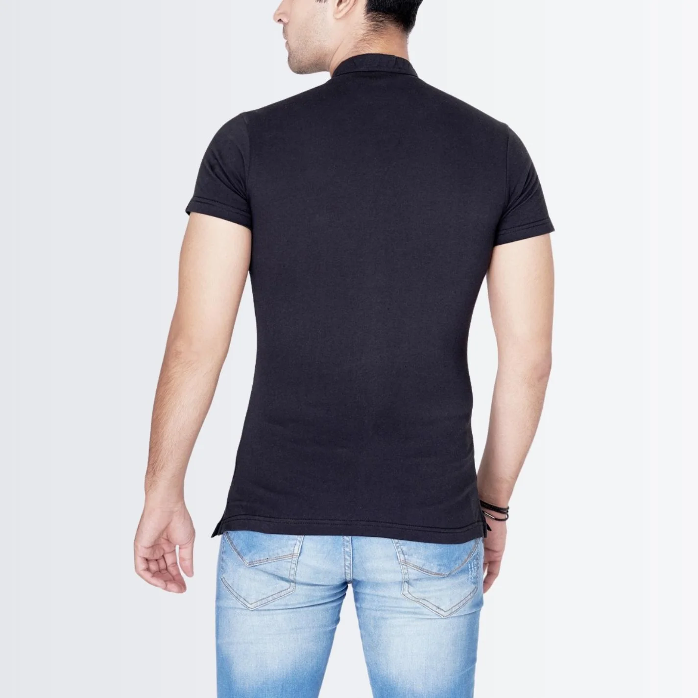 Button Down Black Slimfit Shirt - Image 3