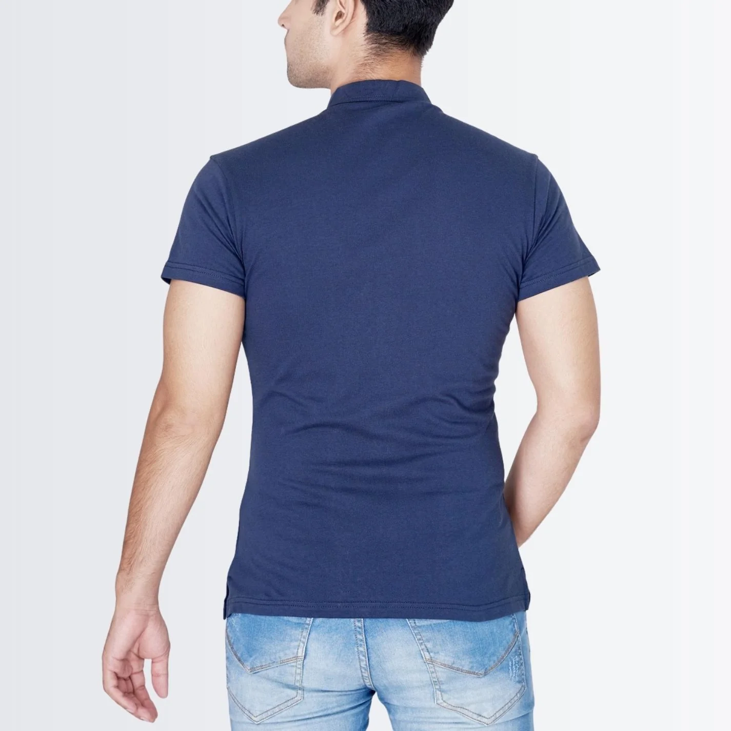 Button Down Blue Slimfit Shirt - Image 4