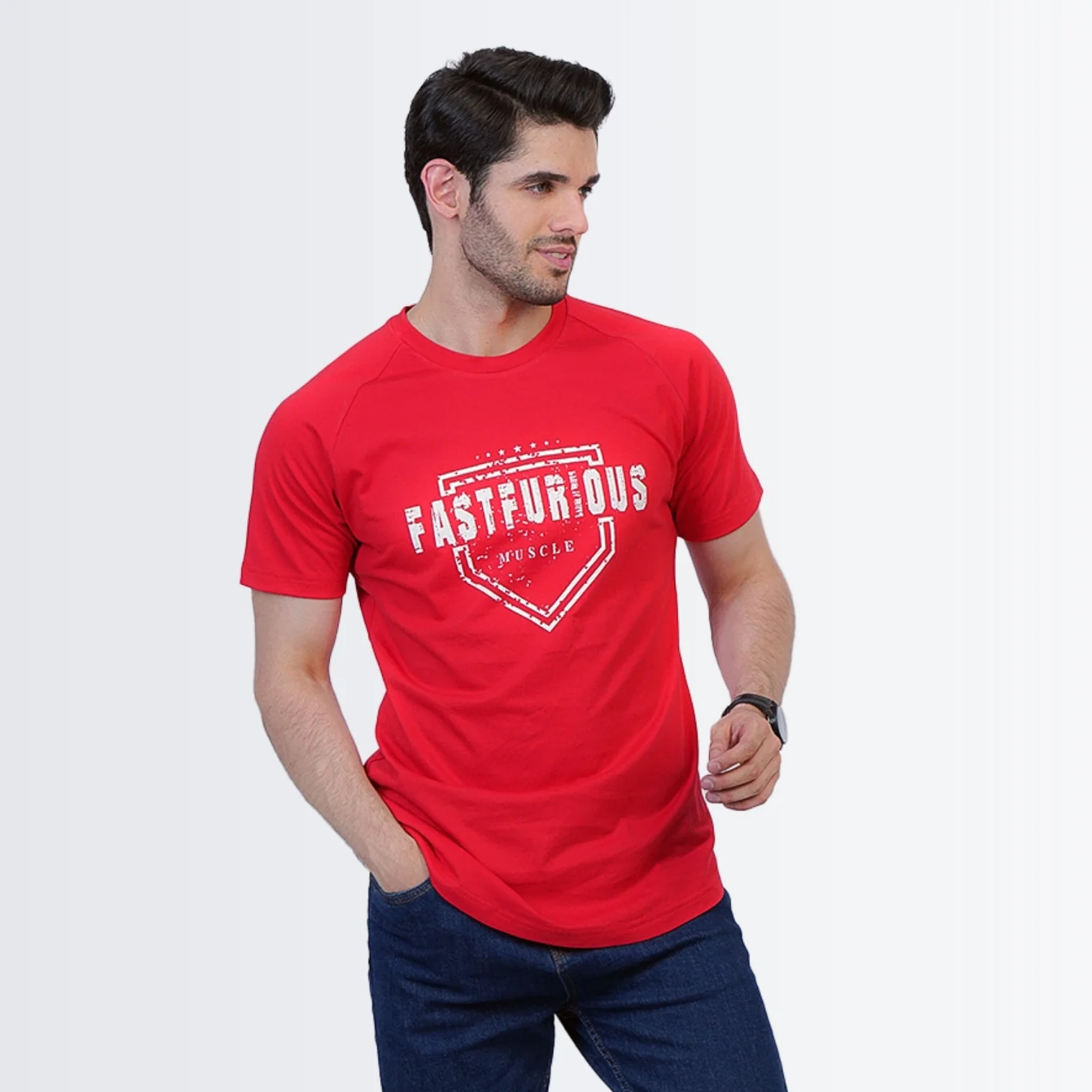 Crew Neck Red - Image 3