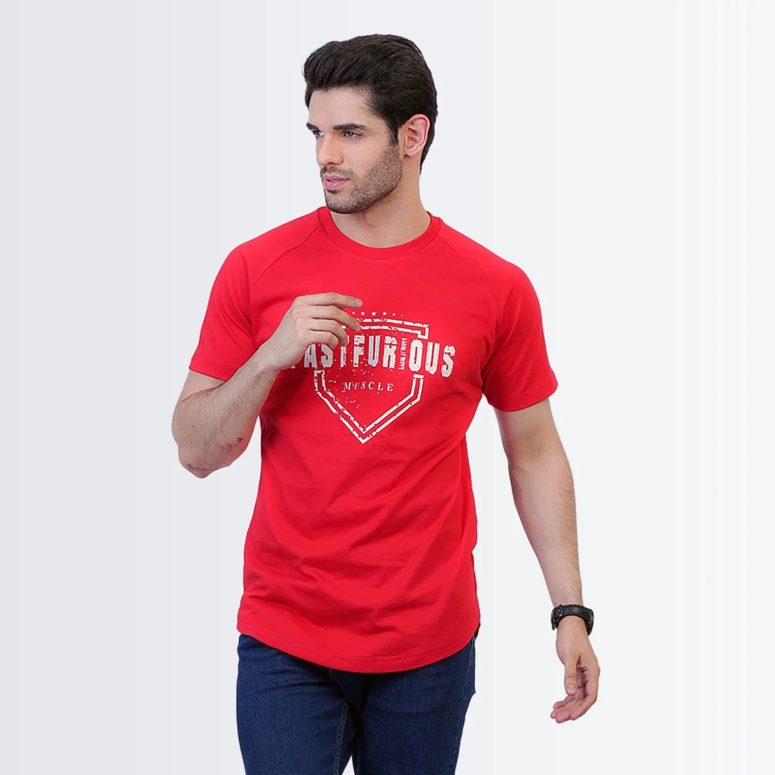 Crew Neck Red - Image 4
