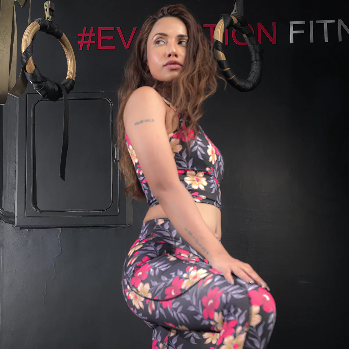Enhance Floral Sports Bra & Leggings - Image 4