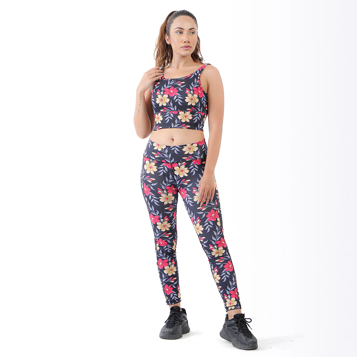 Enhance Floral Sports Bra & Leggings - Image 6