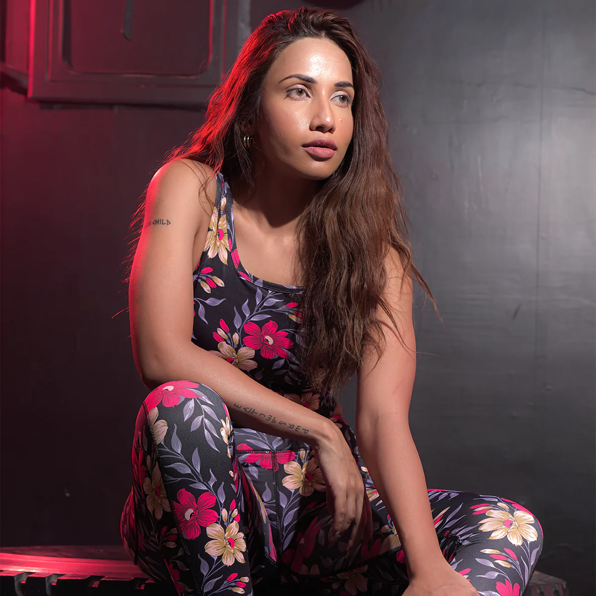 Enhance Floral Sports Bra & Leggings - Image 7