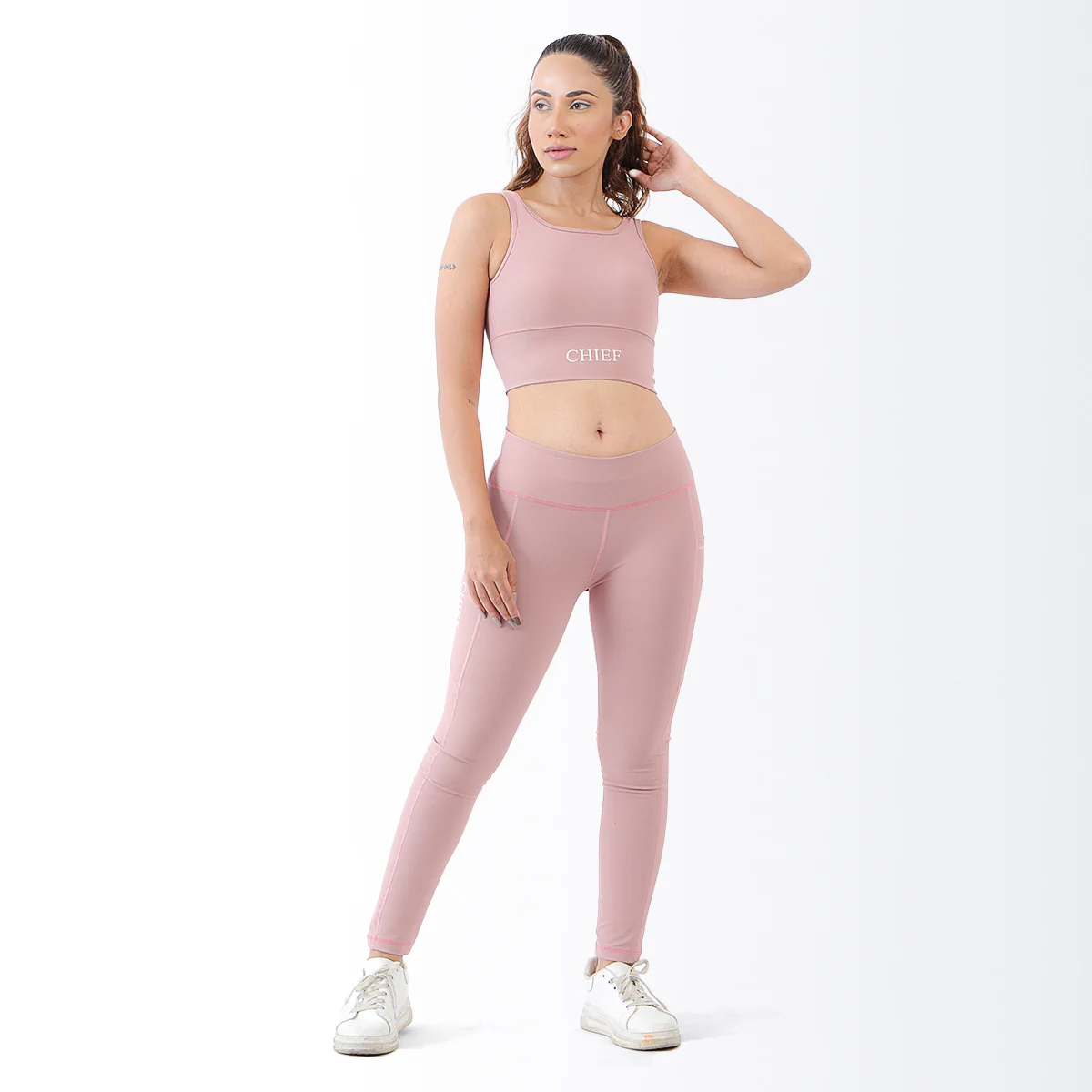 Enhance Sports Bra & Leggings Pink - Image 4
