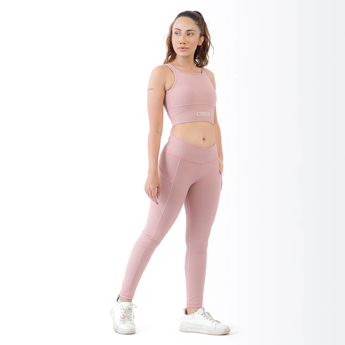 Enhance Sports Bra & Leggings Pink - Image 5