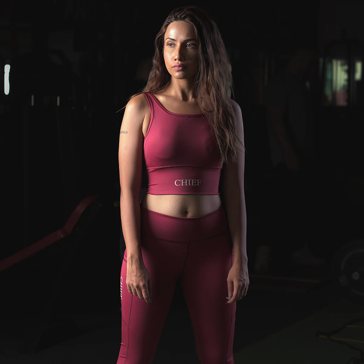 Enhance Sports Bra & Leggings Rosewood - Image 5