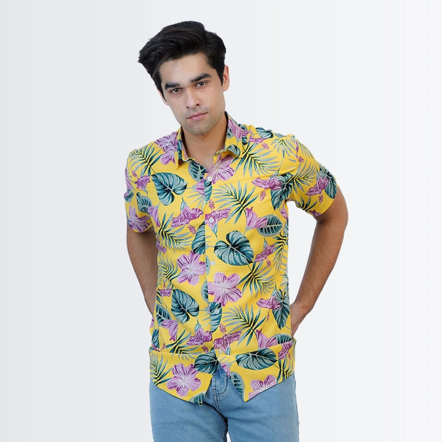 Multi Yellow Printed Shirt - Image 4