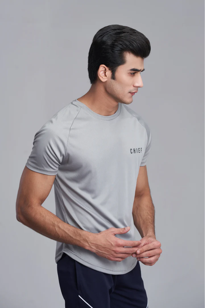 Breeze Bliss Grey T-Shirt - Image 3