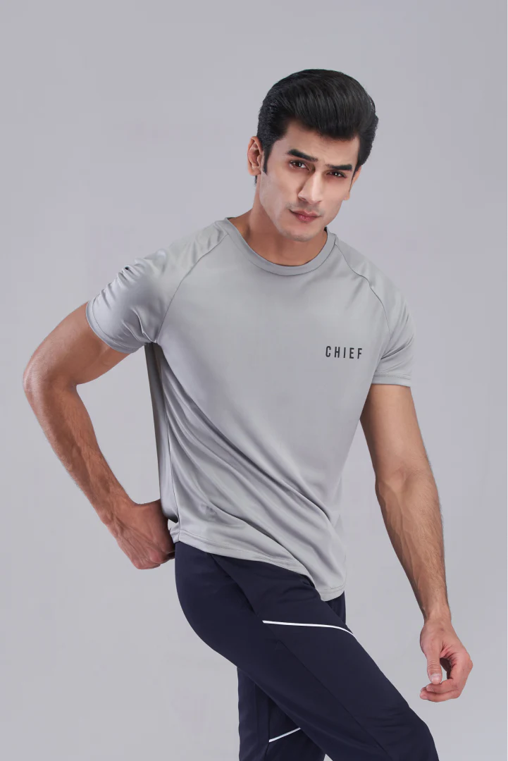 Breeze Bliss Grey T-Shirt - Image 4