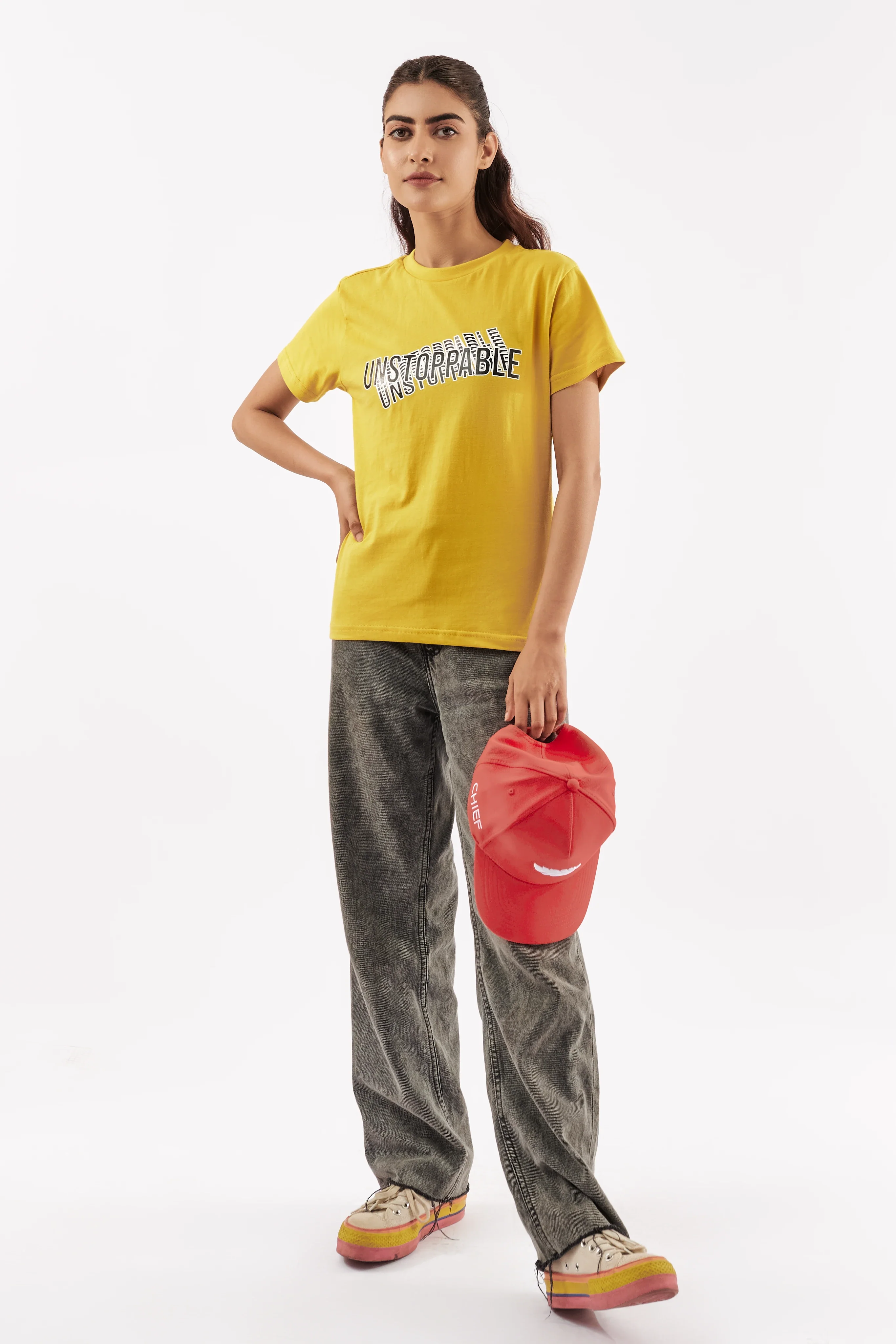 Women's Empowering T-Shirt Mustard - Image 5