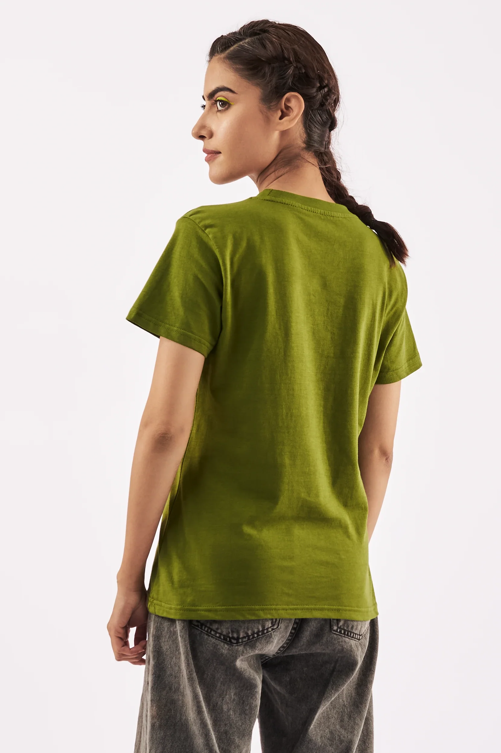 Women's Empowering T-Shirt Olive Green - Image 13