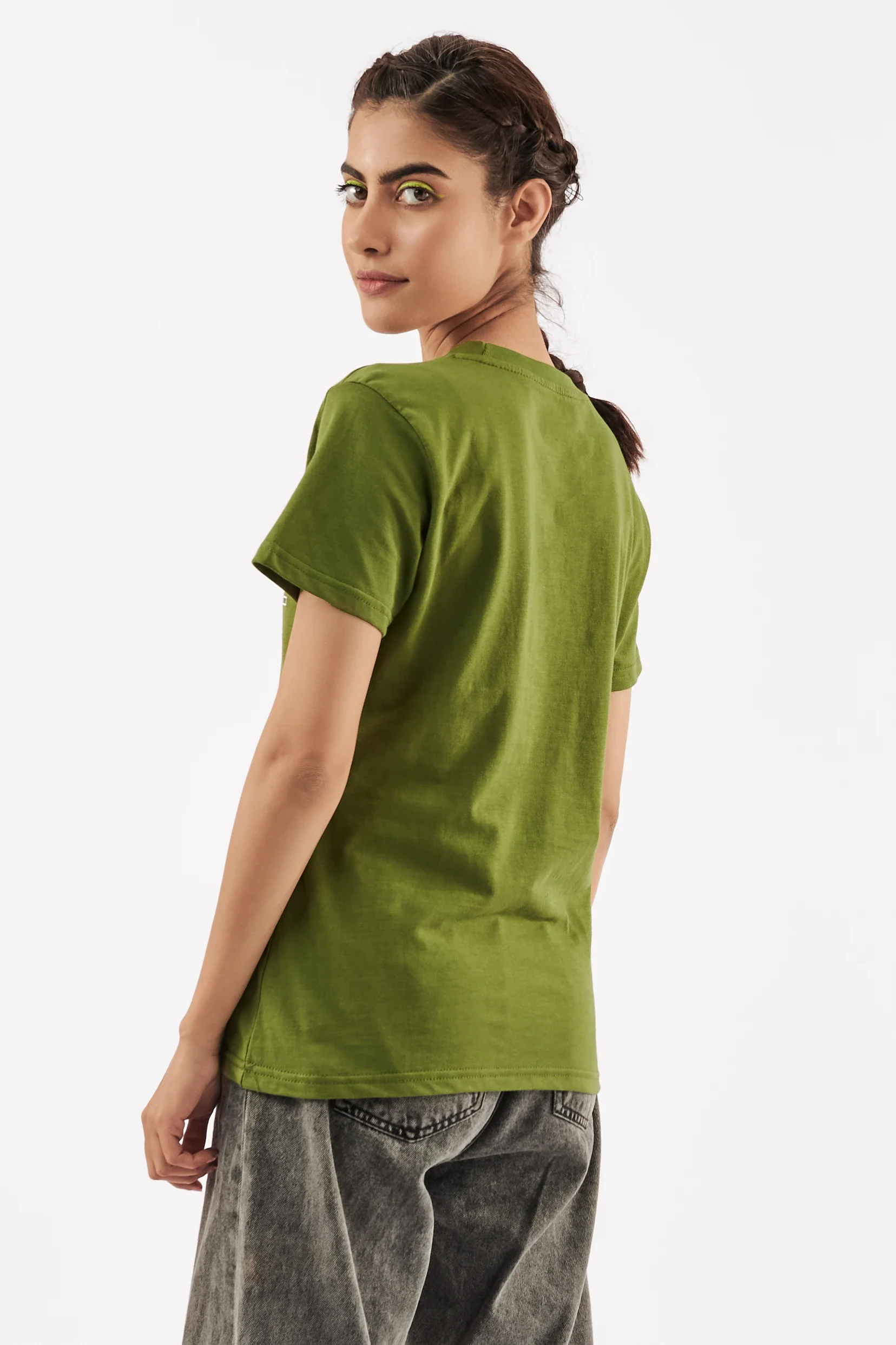 Women's Empowering T-Shirt Olive Green - Image 14