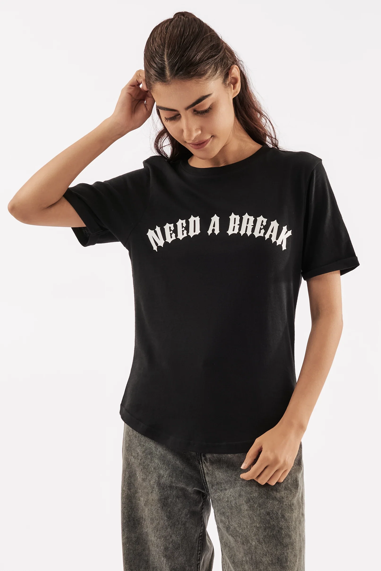 Women's Vacation Vibes T-Shirt Black - Image 4