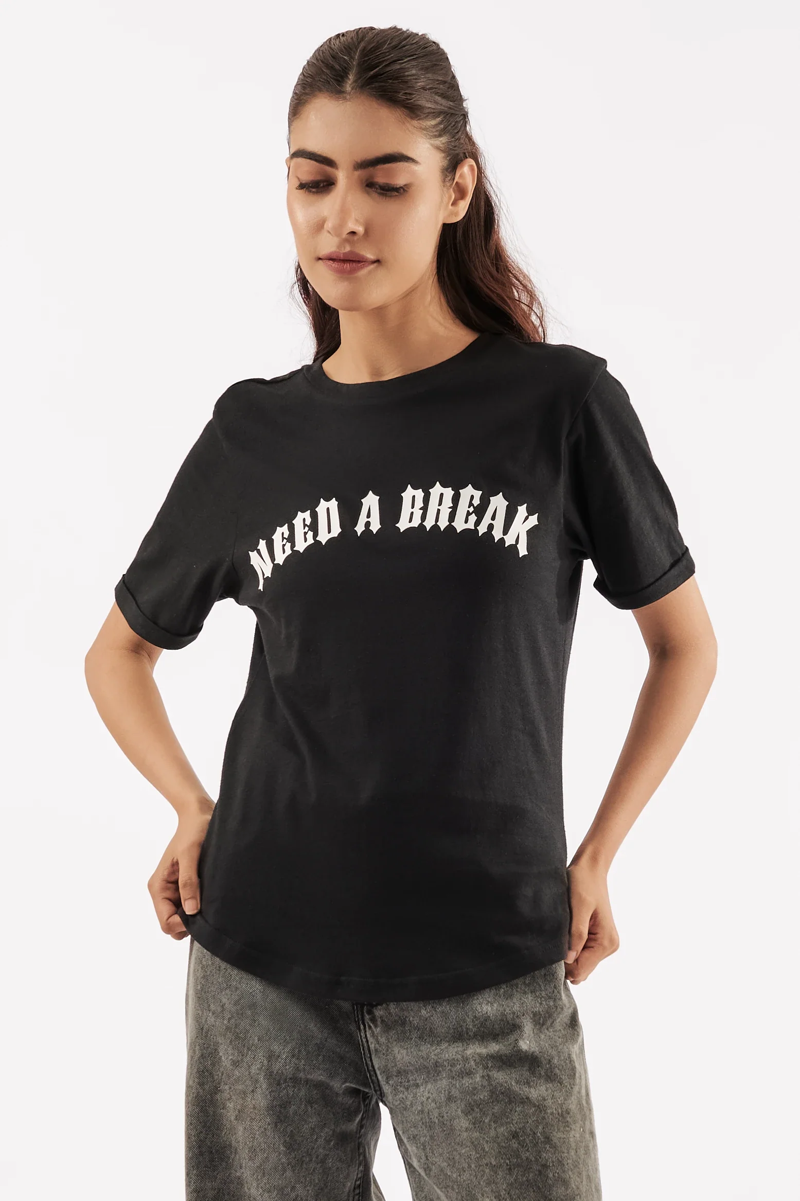 Women's Vacation Vibes T-Shirt Black - Image 5