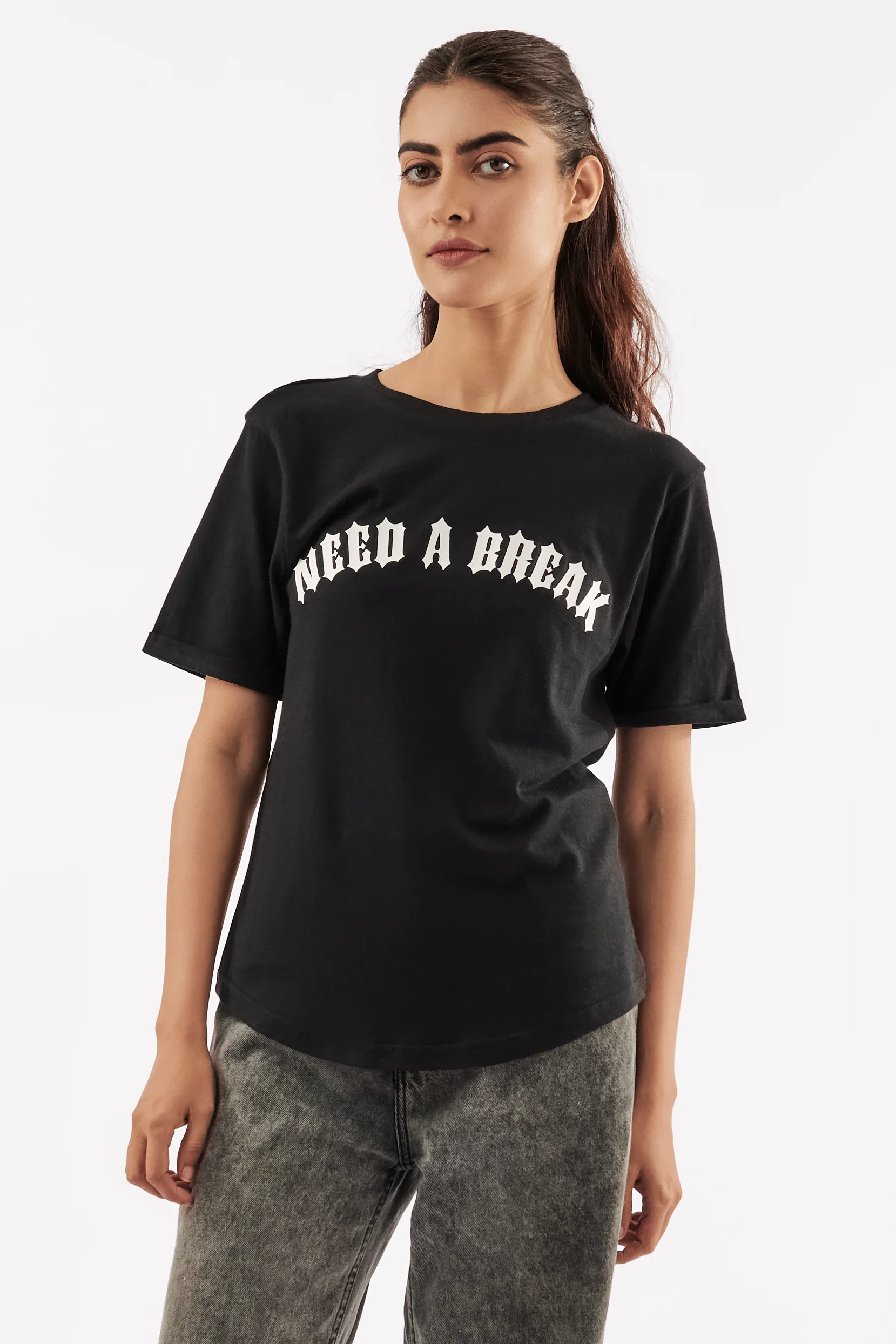 Women's Vacation Vibes T-Shirt Black - Image 6