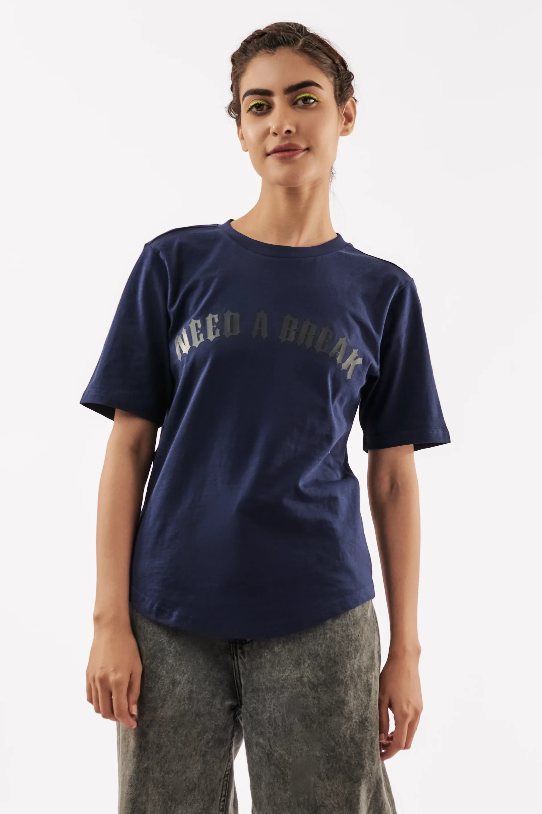 Women's Vacation Vibes T-Shirt Navy - Image 3