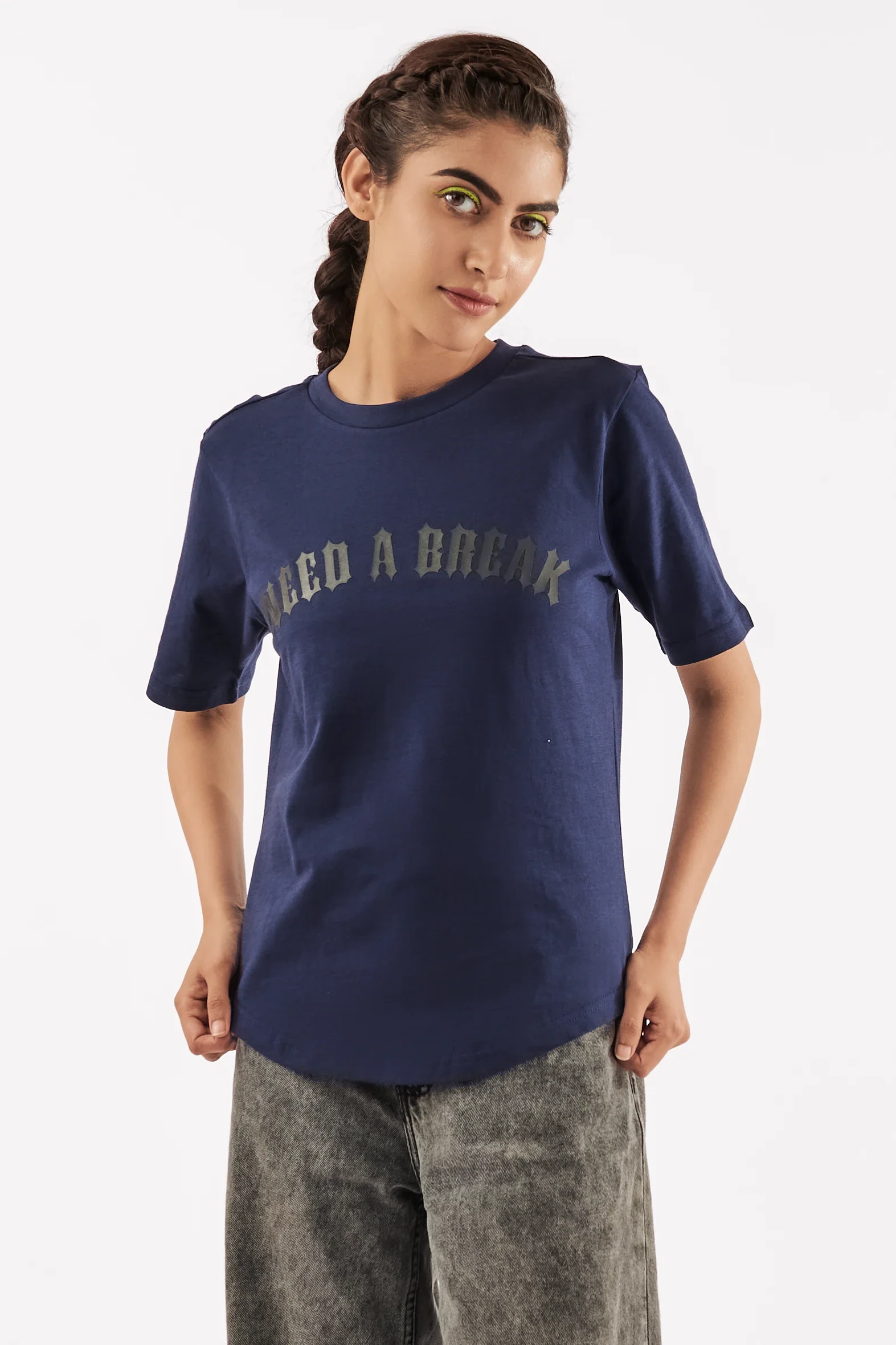 Women's Vacation Vibes T-Shirt Navy - Image 5