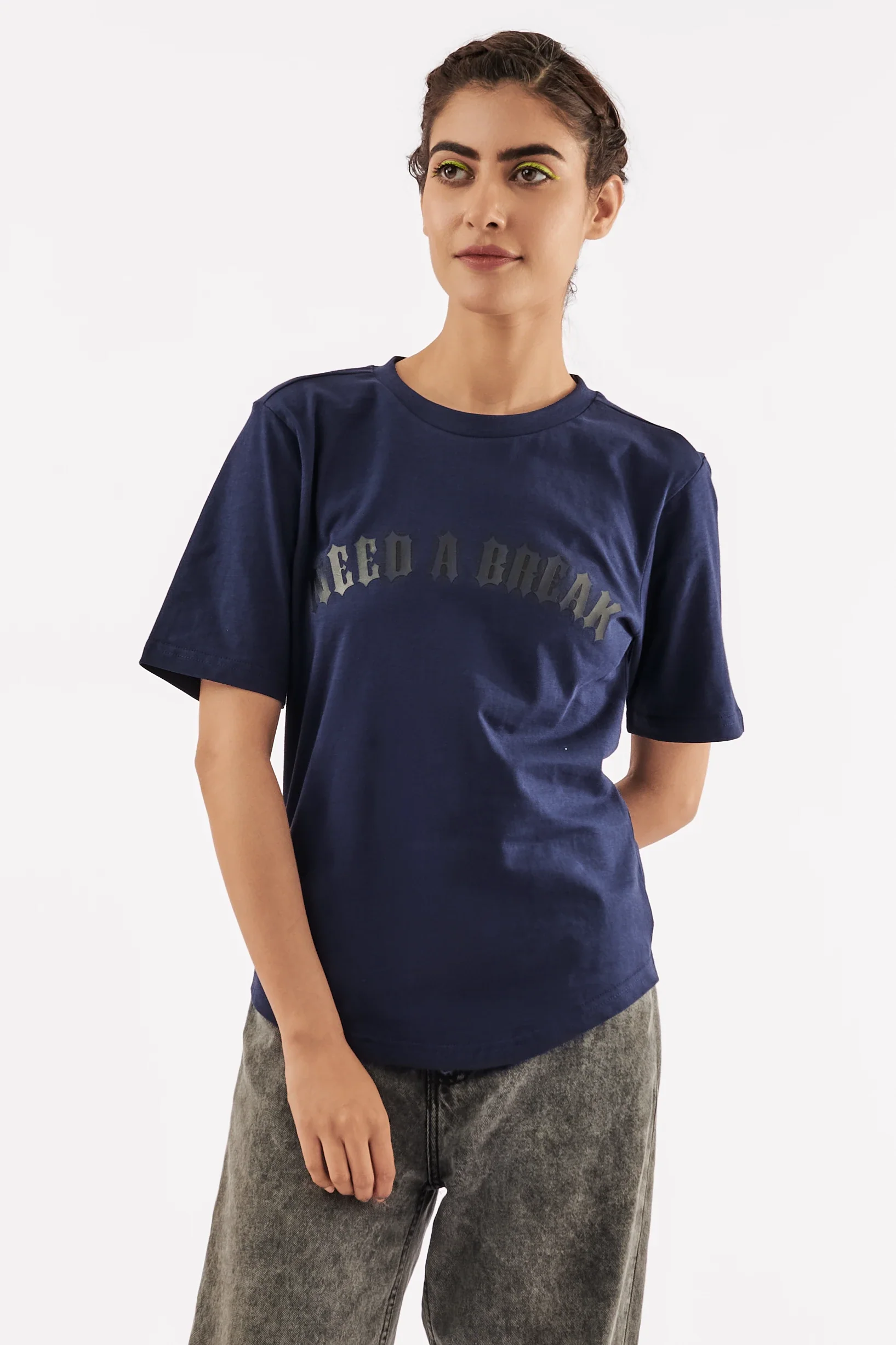 Women's Vacation Vibes T-Shirt Navy - Image 6